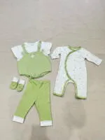 Set 2 bộ bodysuit Nous (Size: 0/3m & 3/6m - tặng kèm quần Nous & bao tay) - Ảnh 4