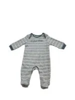 Sleepsuit Calvin Klein hoạ tiết sọc ngang (Size: 3/6m)