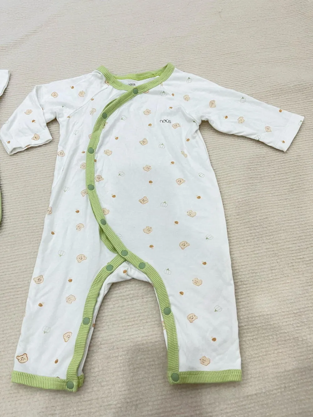 Set 2 bộ bodysuit Nous (Size: 0/3m & 3/6m - tặng kèm quần Nous & bao tay) - Ảnh 9