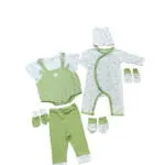 Set 2 bộ bodysuit Nous (Size: 0/3m & 3/6m - tặng kèm quần Nous & bao tay)