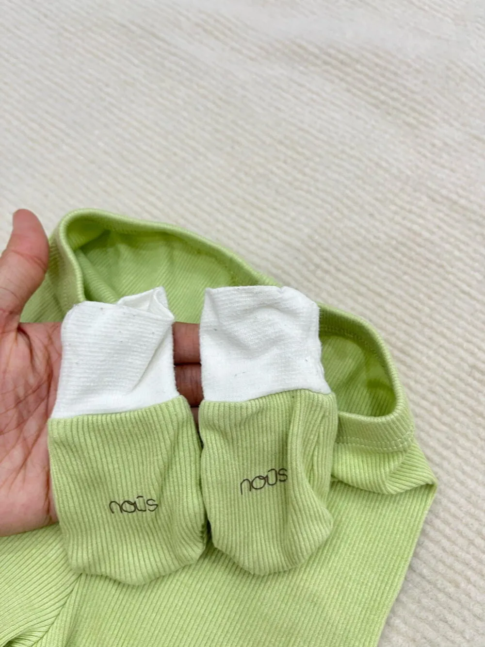 Set 2 bộ bodysuit Nous (Size: 0/3m & 3/6m - tặng kèm quần Nous & bao tay) - Ảnh 10