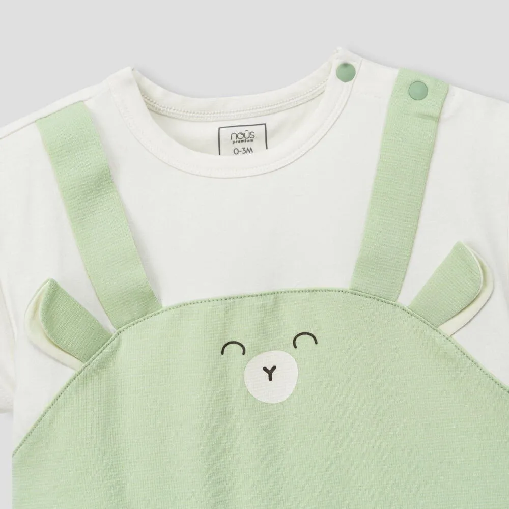 Set 2 bộ bodysuit Nous (Size: 0/3m & 3/6m - tặng kèm quần Nous & bao tay) - Ảnh 12