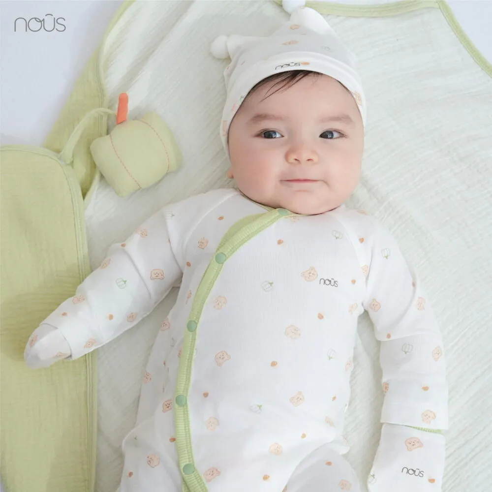 Set 2 bộ bodysuit Nous (Size: 0/3m & 3/6m - tặng kèm quần Nous & bao tay) - Ảnh 13