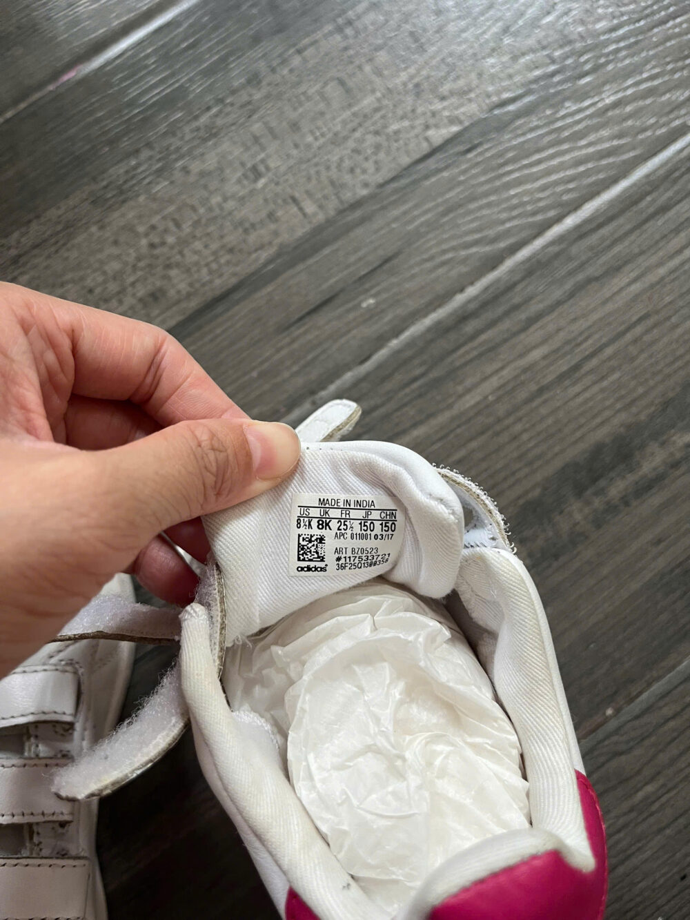 Giày Adidas Originals Stan Smith Kids' Shoes UK 8K, 15cm cho bé 3-4 tuổi - Ảnh 7