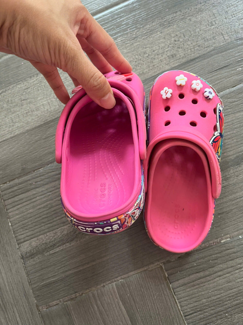 Dép Crocs trẻ em màu hồng C10 (15,8cm-16,6cm) cho bé 3-5 tuổi - Ảnh 7