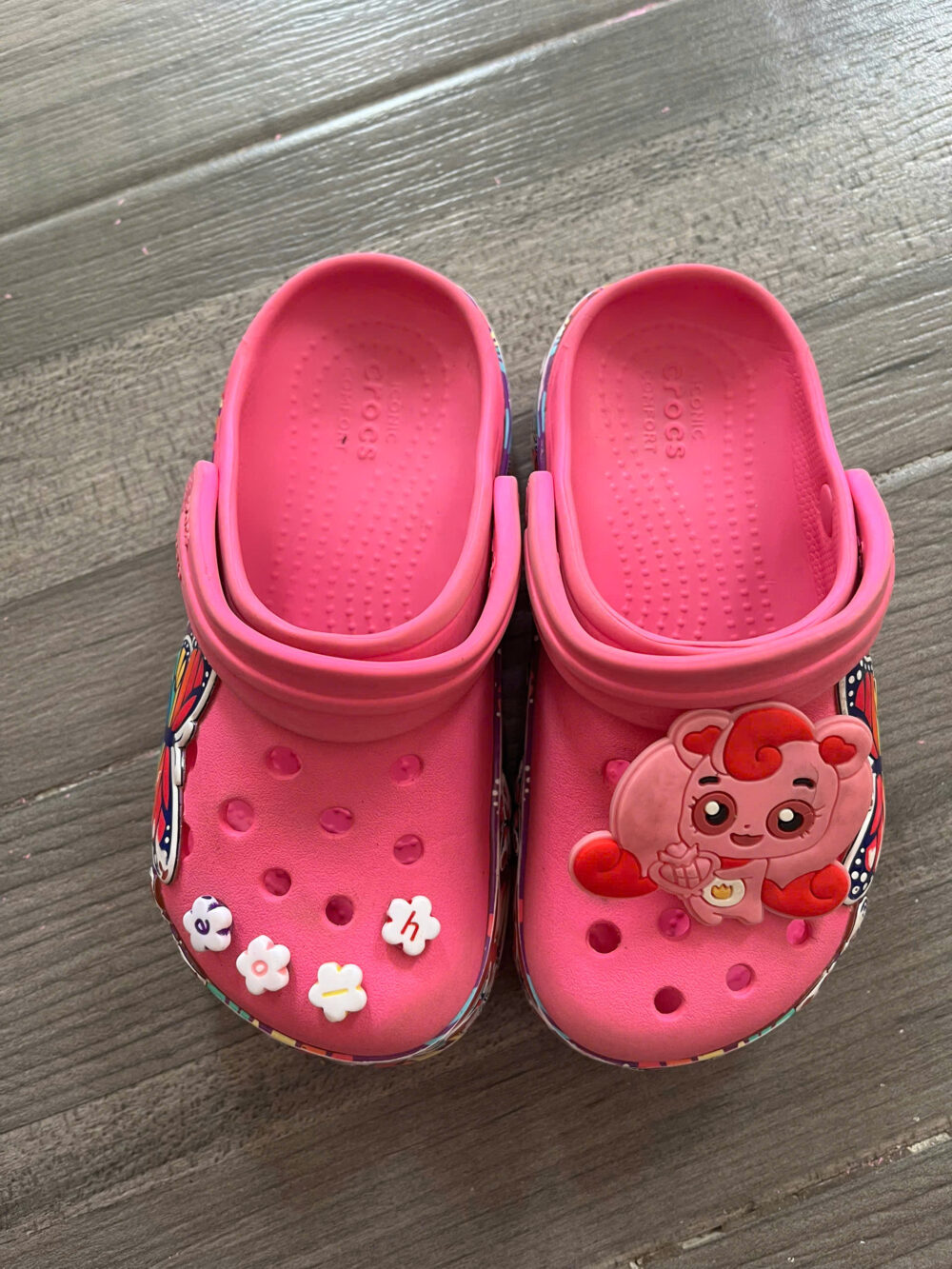 Dép Crocs trẻ em màu hồng C10 (15,8cm-16,6cm) cho bé 3-5 tuổi - Ảnh 3
