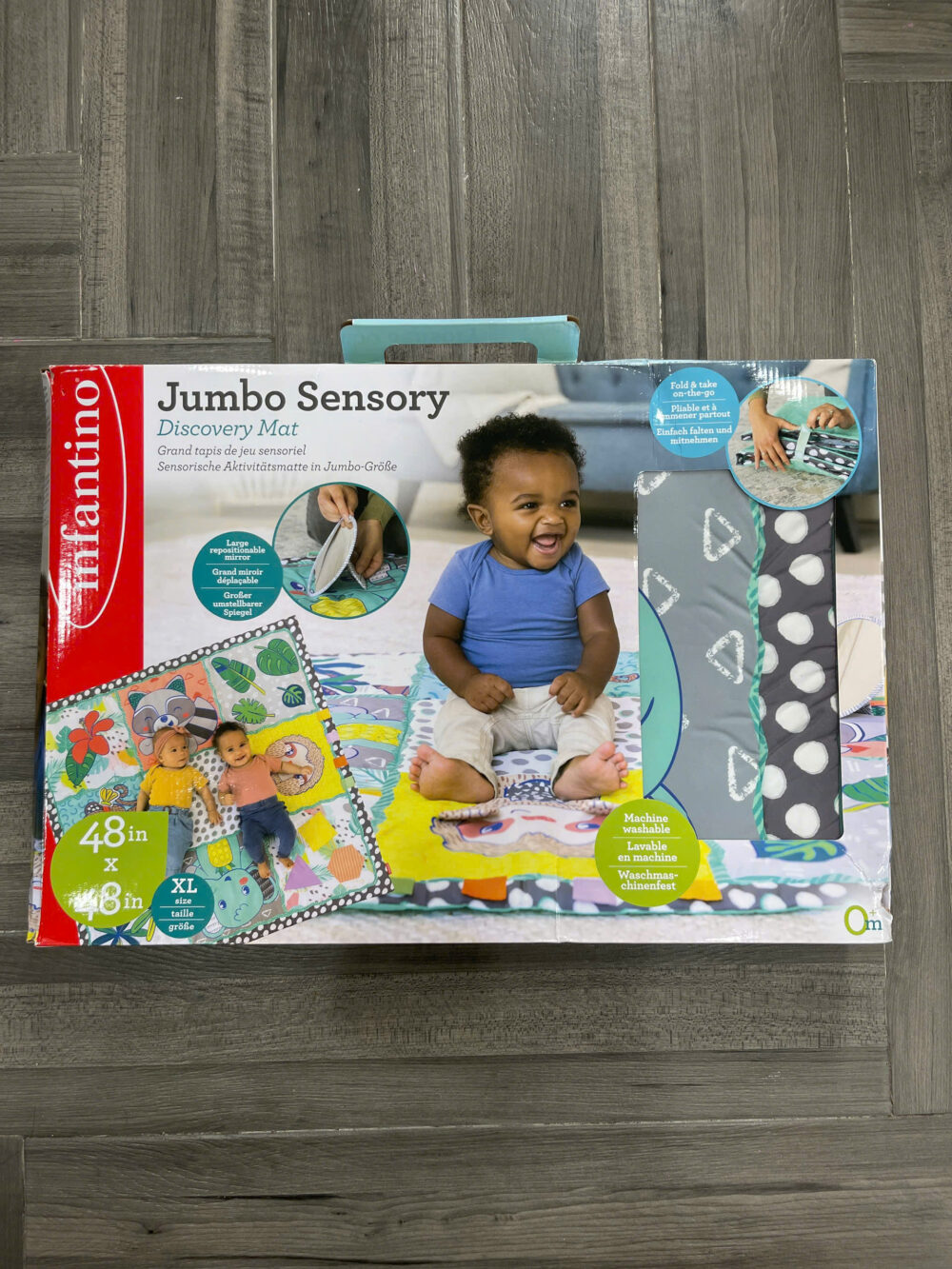 Thảm chơi cảm giác Infantino Jumbo Sensory Mat cho bé từ 0M+ - Image 2