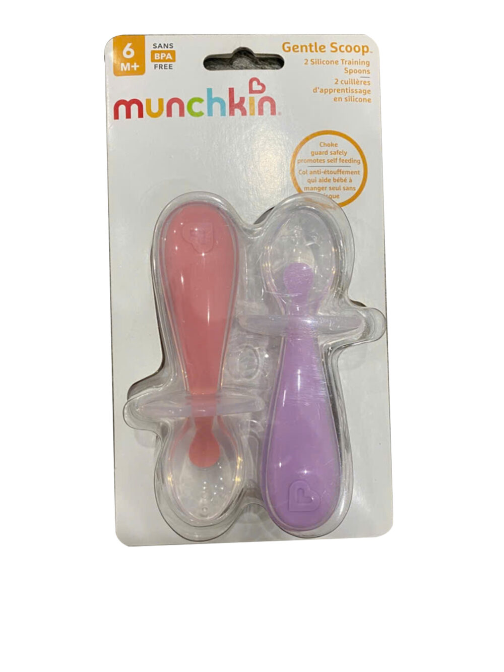 Bộ 2 thìa (muỗng) silicone tập xúc chống hóc munchkin