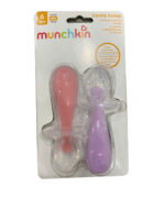 Bộ 2 thìa (muỗng) silicone tập xúc chống hóc munchkin