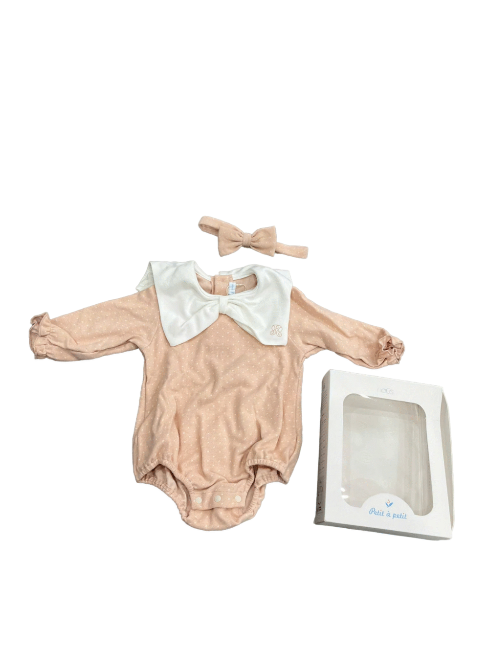 Bộ đồ body suit tay dài bé gái Nous