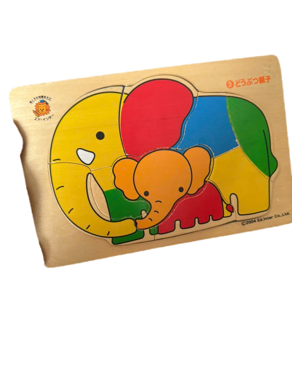 Ghép hình gỗ voi đáng yêu dành cho bé 2-4 tuổi