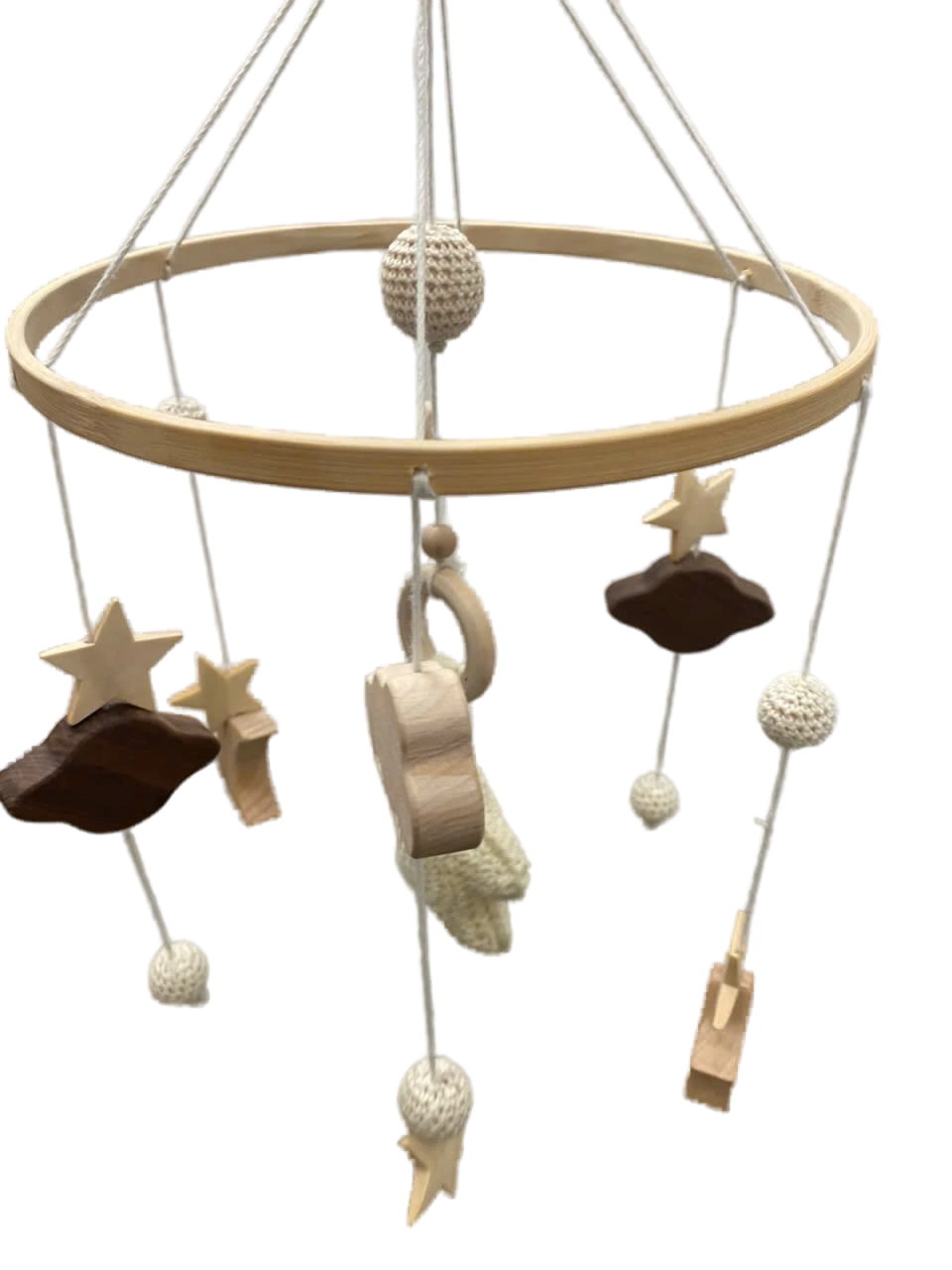 Vòng treo nôi gỗ handmade Montessori