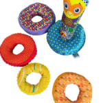 Bộ xếp vòng mềm Lamaze Rainbow Stacking Rings cho bé 6M+