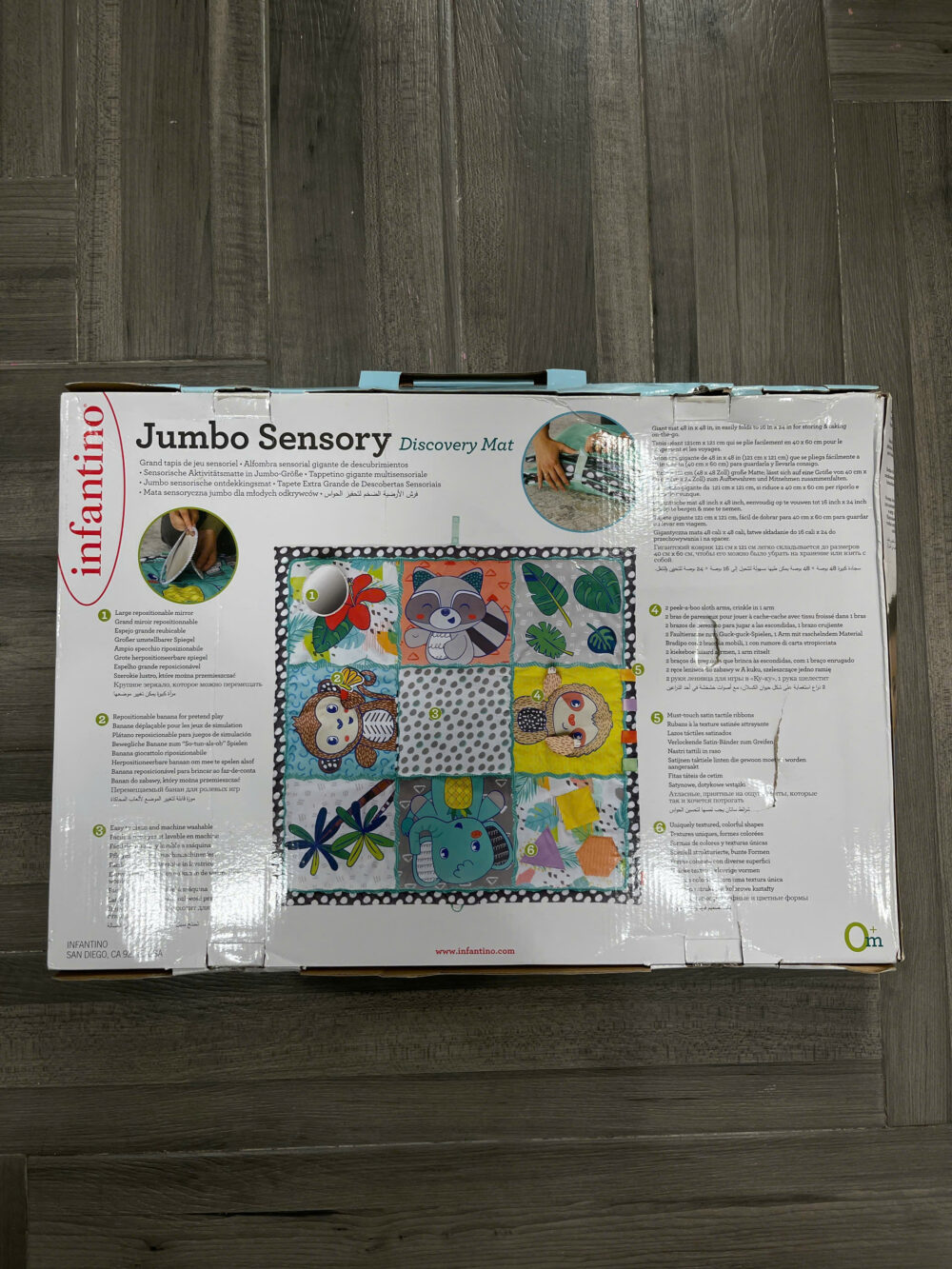 Thảm chơi cảm giác Infantino Jumbo Sensory Mat cho bé từ 0M+ - Image 7