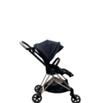 Xe đẩy Cybex mios 2 màu đen khung rose gold kèm cup