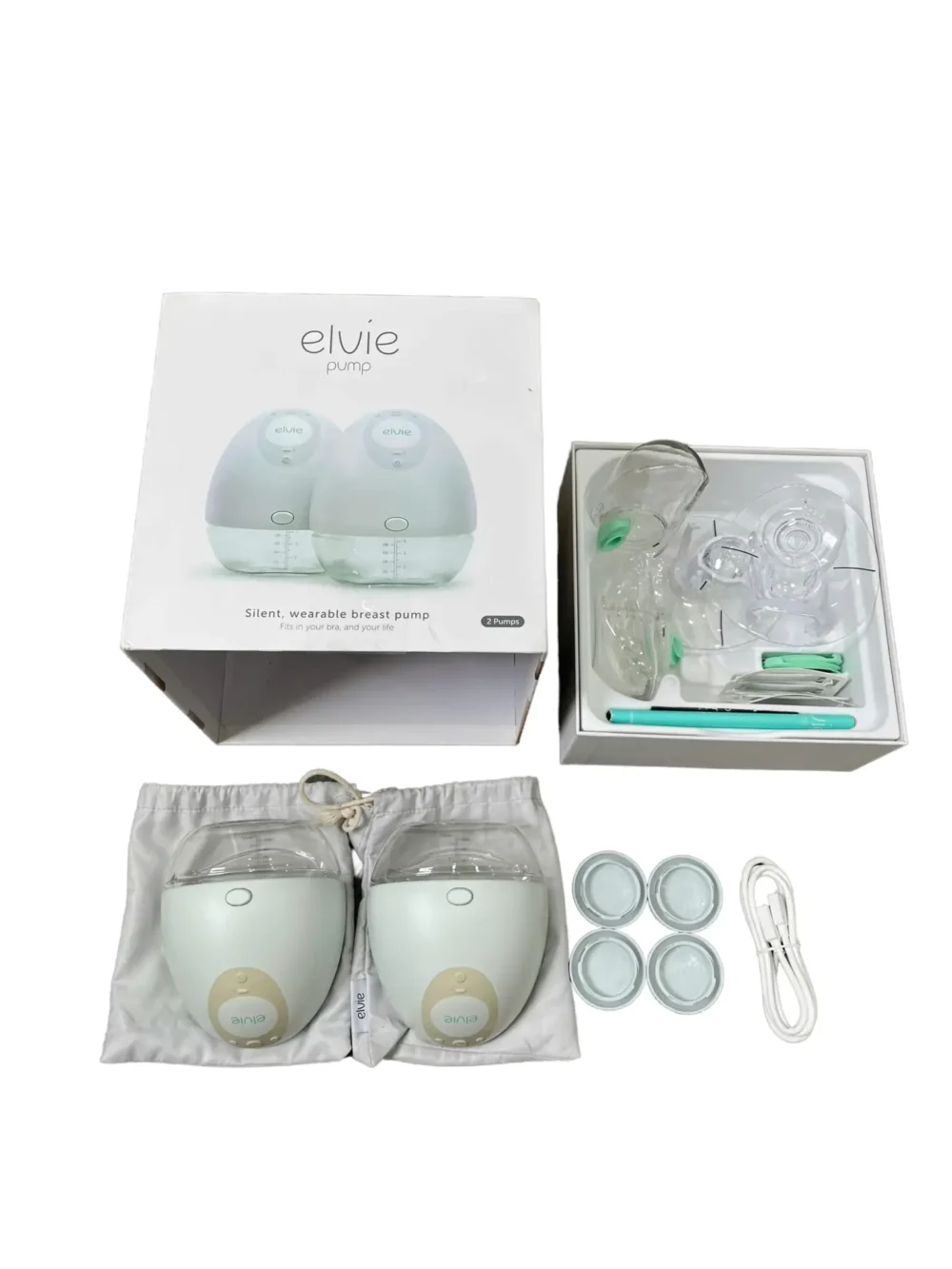 Máy hút sữa rảnh tay Elvie pump (máy đôi)