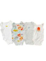 Set 4 bodysuits cọc tay cho bé 0-1M carter's & mothercare