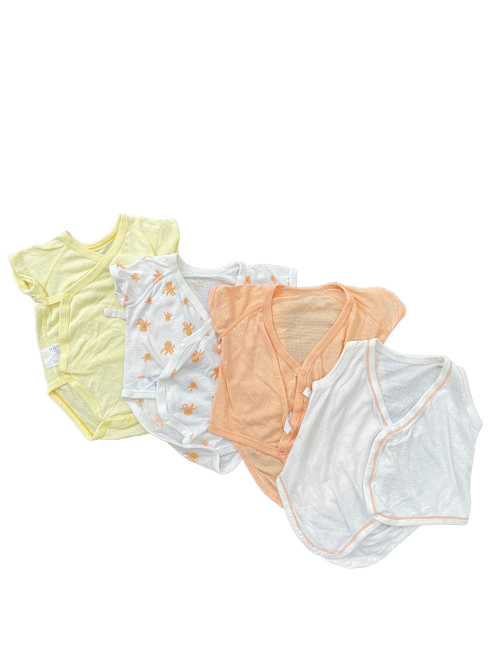 Set 4 bodysuits thoáng khí cho bé 3-6M Uniqlo