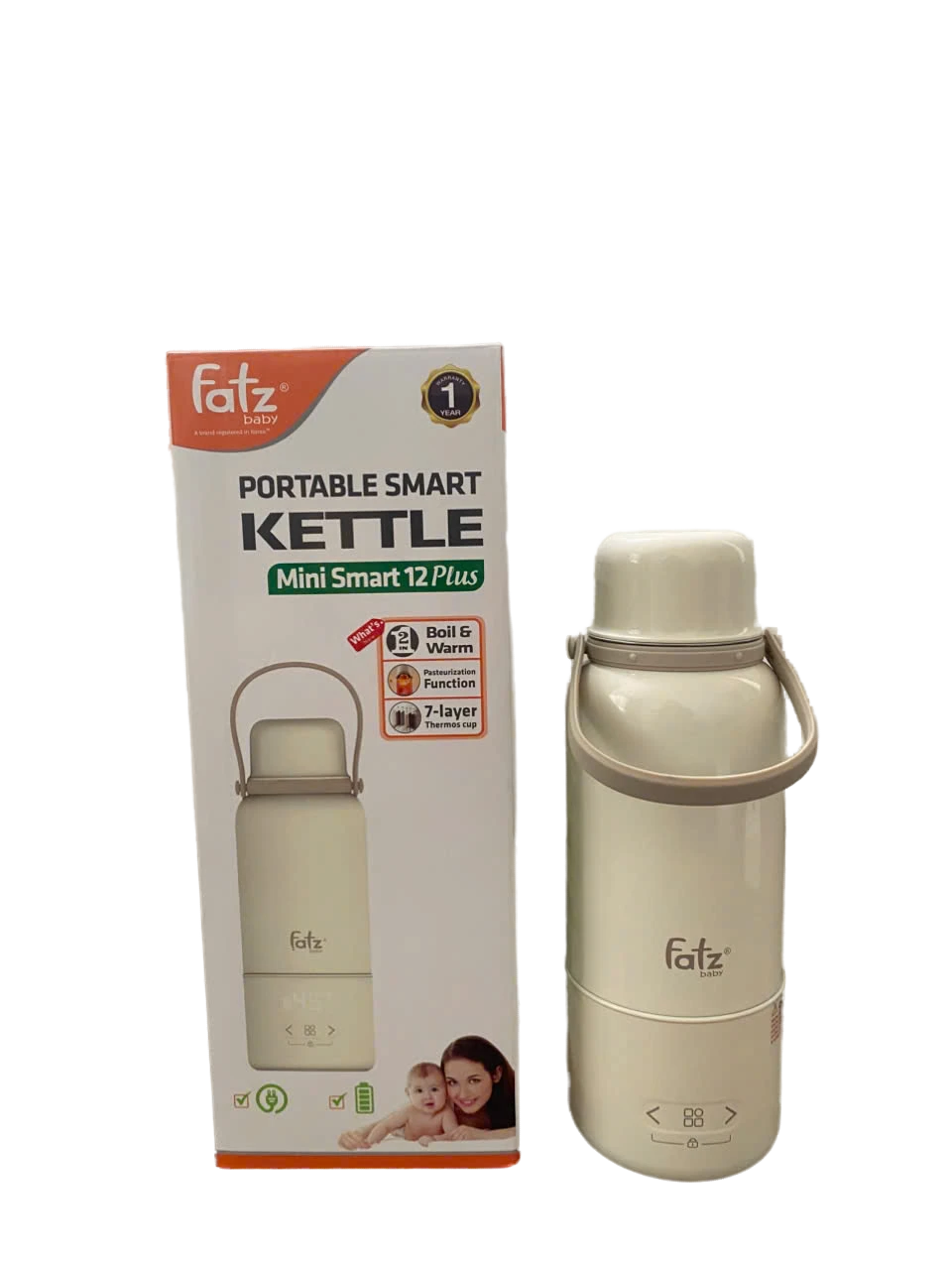 Bình đun và hâm nước pha sữa di động Fatz baby mini smart 12 plus