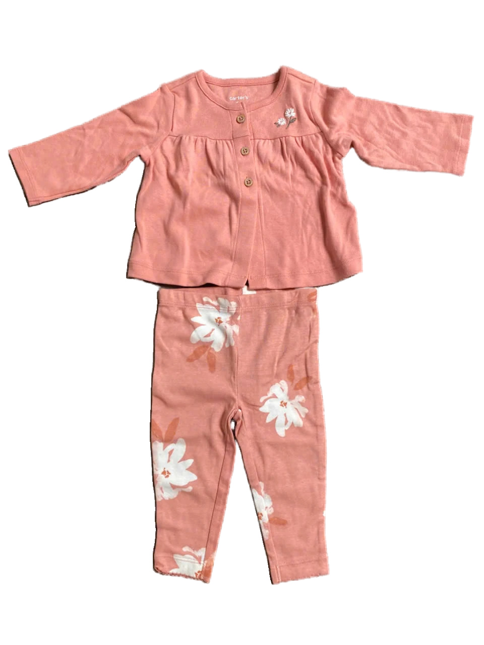 Đồ bộ bé gái màu hồng Carter 6-12M