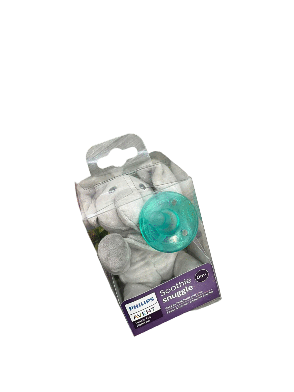 Ti giả gắn thú bông Philips avent Soothie suggle tặng kèm khăn quấn bé