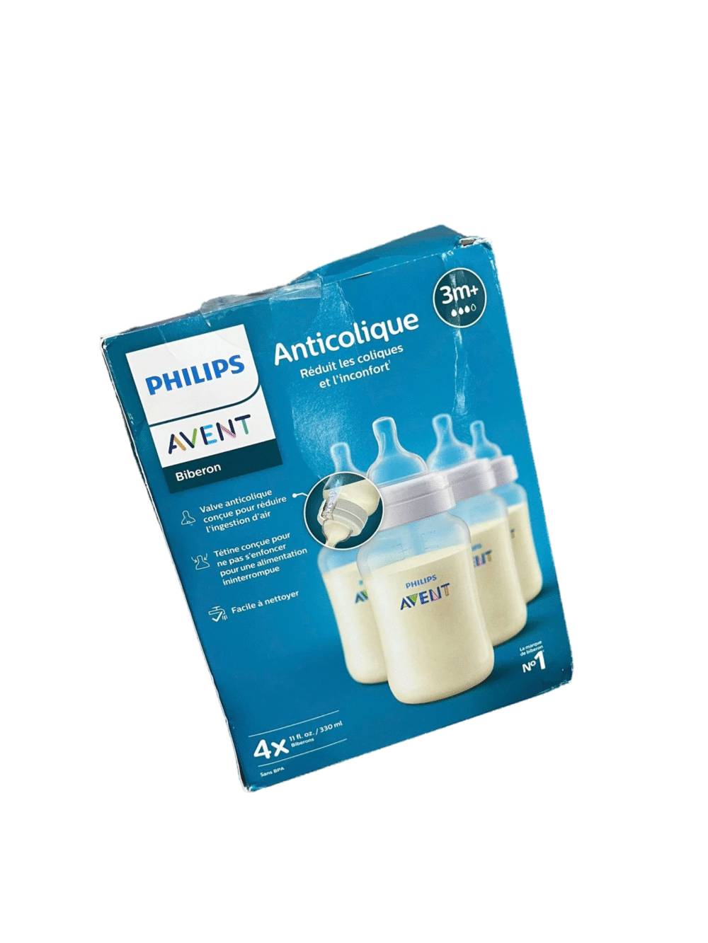 Set 4 bình sữa Philips avent Anticolic 330ml (núm 3M+)