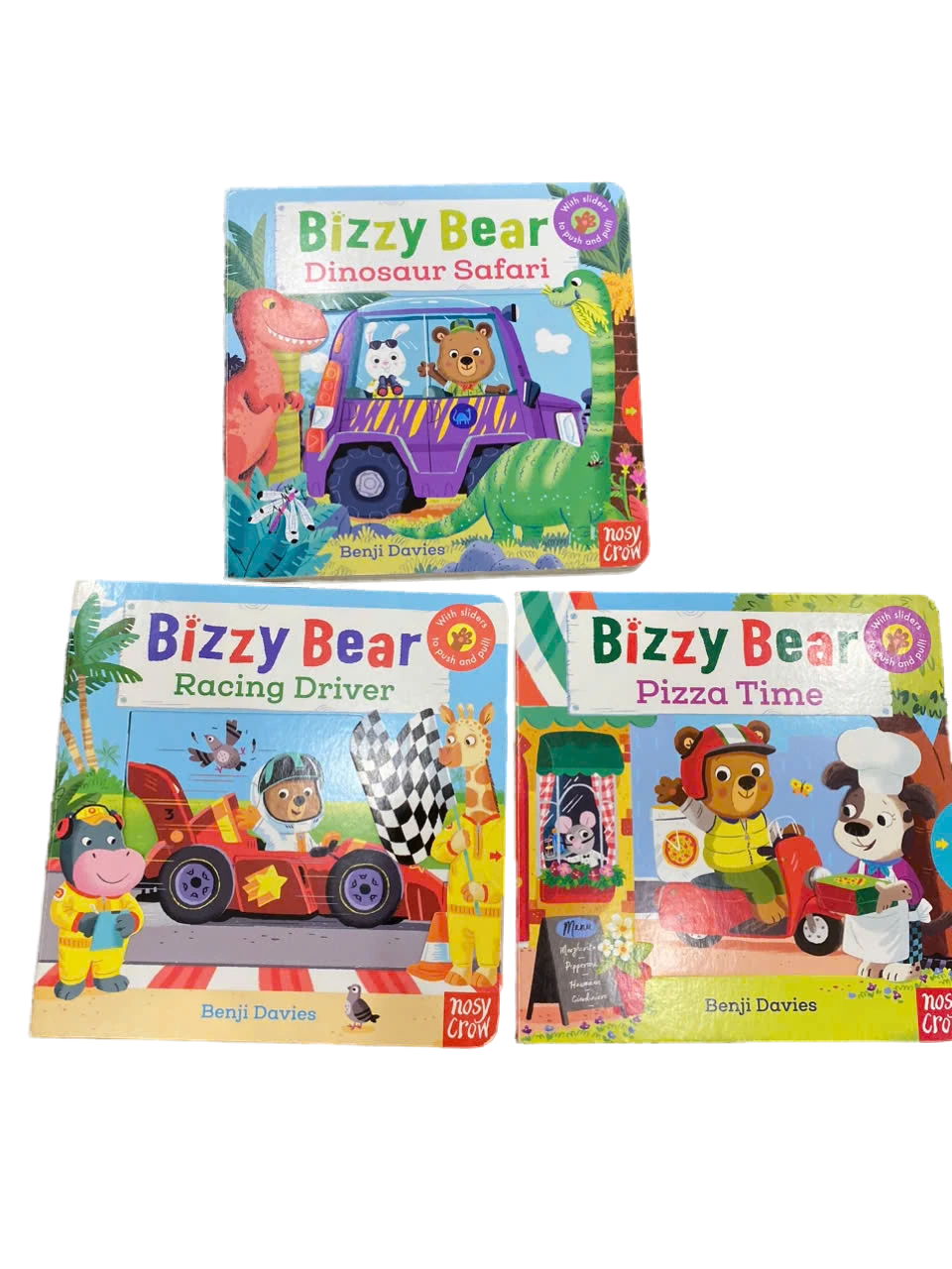 Set 3 sách bizzy bear tiếng anh