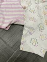 Set 2 body đùi ngắn hoạ tiết hoa bé gái Anyday 3-6M - Image 5