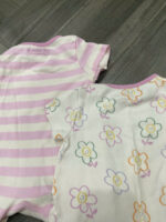 Set 2 body đùi ngắn hoạ tiết hoa bé gái Anyday 3-6M - Image 6