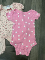 Set 4 bodysuits cộc tay bé gái mix nhiều thương hiệu 9-12M - Image 6
