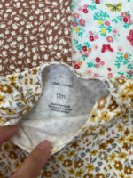 Set 5 bodysuits Carter cộc tay bé gái 9-12M - Image 2