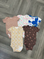 Set 5 bodysuits Carter cộc tay bé gái 9-12M - Image 7