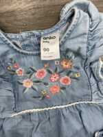 Set 2 bodysuits cọc tay cho bé kèm nón 3-6M Mothercare - Image 3