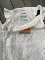 Set 4 bodysuits cọc tay cho bé 0-1M carter's & mothercare - Image 4