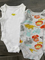 Set 4 bodysuits cọc tay cho bé 0-1M carter's & mothercare - Image 2