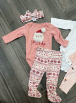 Set 2 bộ đồ dài tay bé gái (bodysuit kèm quần) noel và halloween mix brand 3-6M carters - Image 9