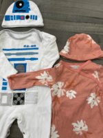 Set 2 sleepsuit kèm nón mix brand 6-9M carter's & mothercare - Image 4