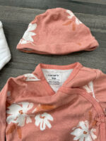 Set 2 sleepsuit kèm nón mix brand 6-9M carter's & mothercare - Image 5