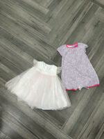 Set 2 đầm & bodysuit bé gái 9-12M - Image 2