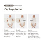 Khăn quấn bé sơ sinh Malang Honey premium hữu cơ Hàn Quốc (Dòng mesh lưới cao cấp) - Image 11