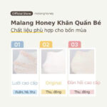 Khăn quấn bé sơ sinh Malang Honey premium hữu cơ Hàn Quốc (Vải original) - Image 7