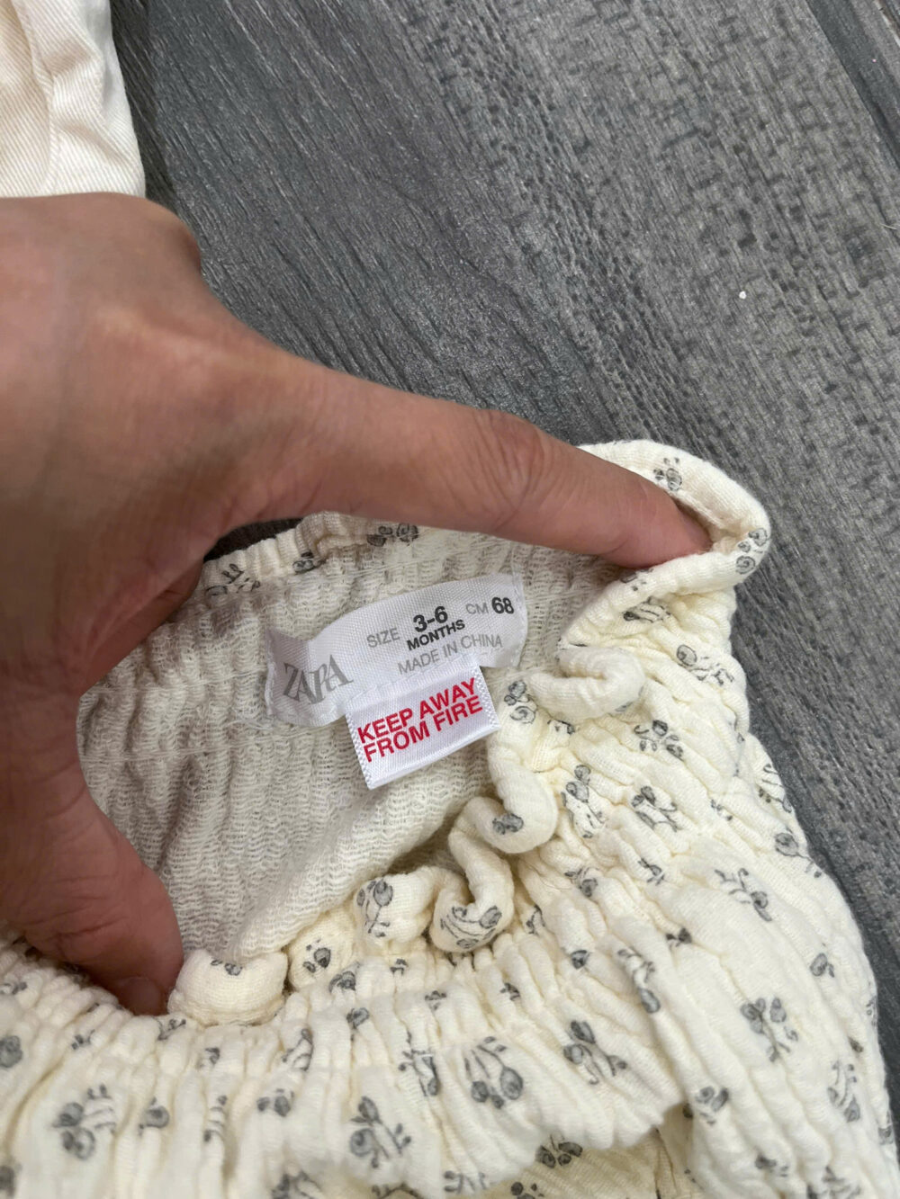 Set 2 quần đùi chíp Zara 3-6M - Ảnh 6