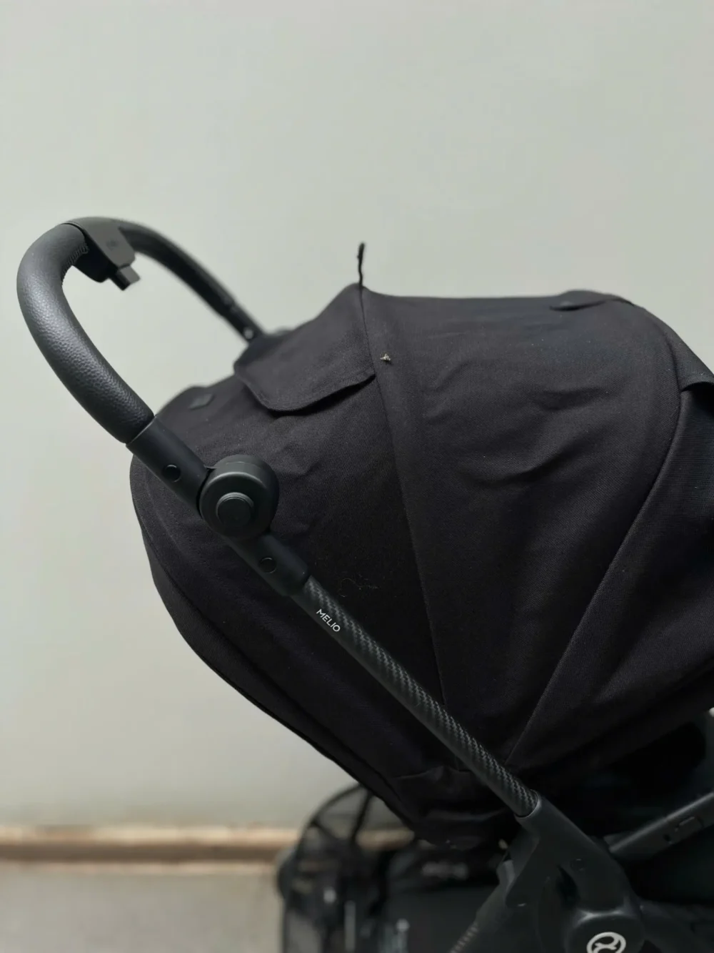 Xe đẩy Cybex melio đen khung carbon 0-3 tuổi - Ảnh 4