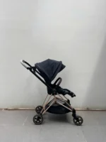 Xe đẩy Cybex mios 2 màu đen khung rose gold kèm cup - Image 2