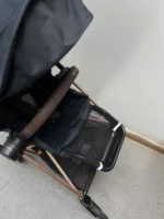 Xe đẩy Cybex mios 2 màu đen khung rose gold kèm cup - Image 6