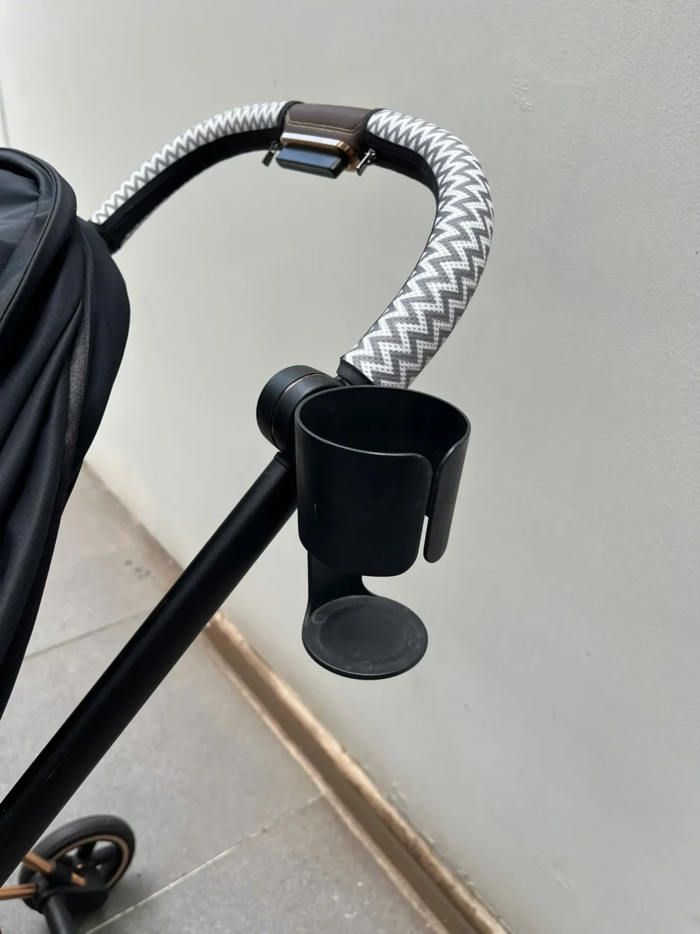 Xe đẩy Cybex mios 2 màu đen khung rose gold kèm cup - Ảnh 13