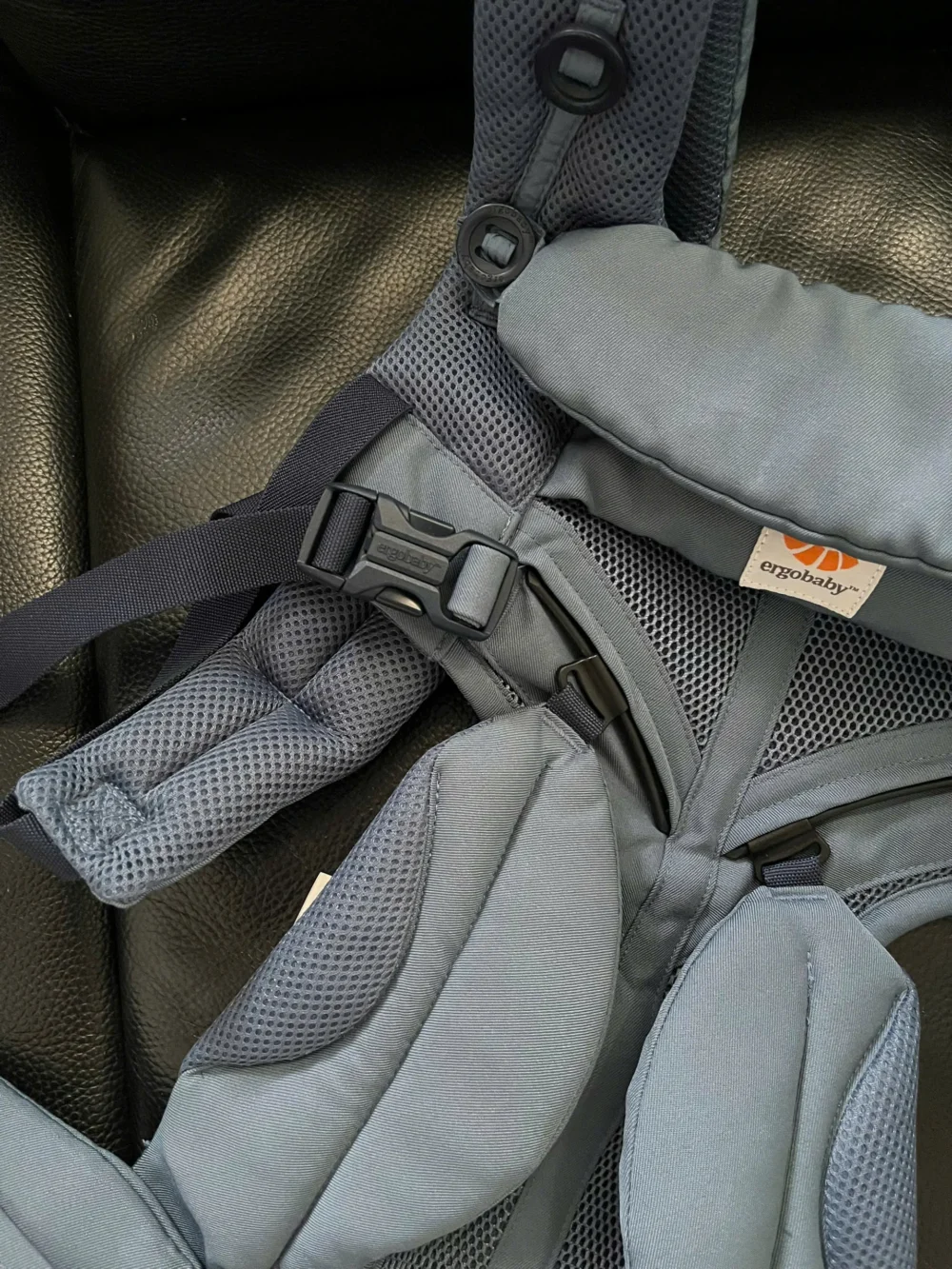 Địu Ergobaby Omni 360 cool air màu xanh - Ảnh 11
