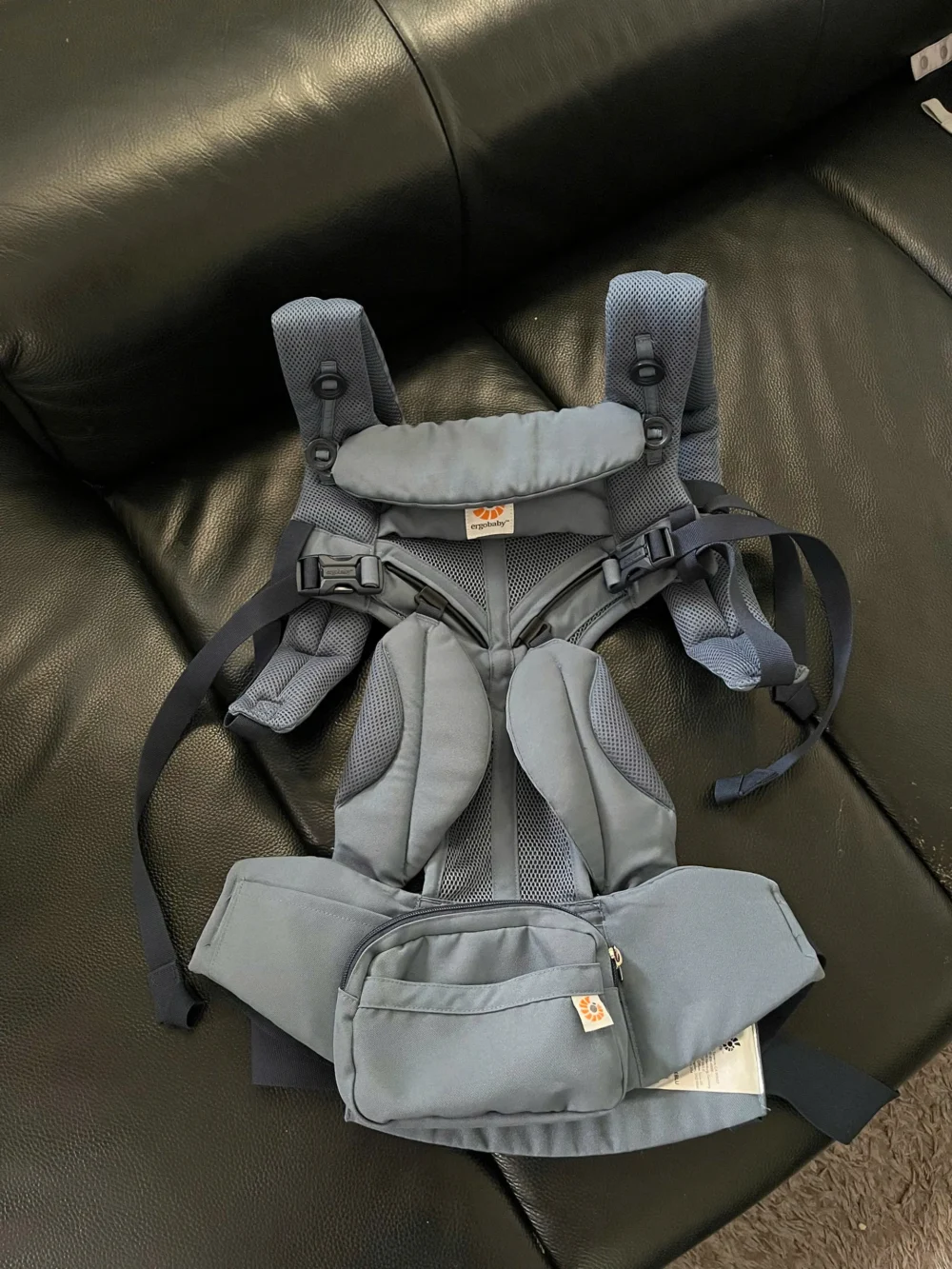 Địu Ergobaby Omni 360 cool air màu xanh - Ảnh 9