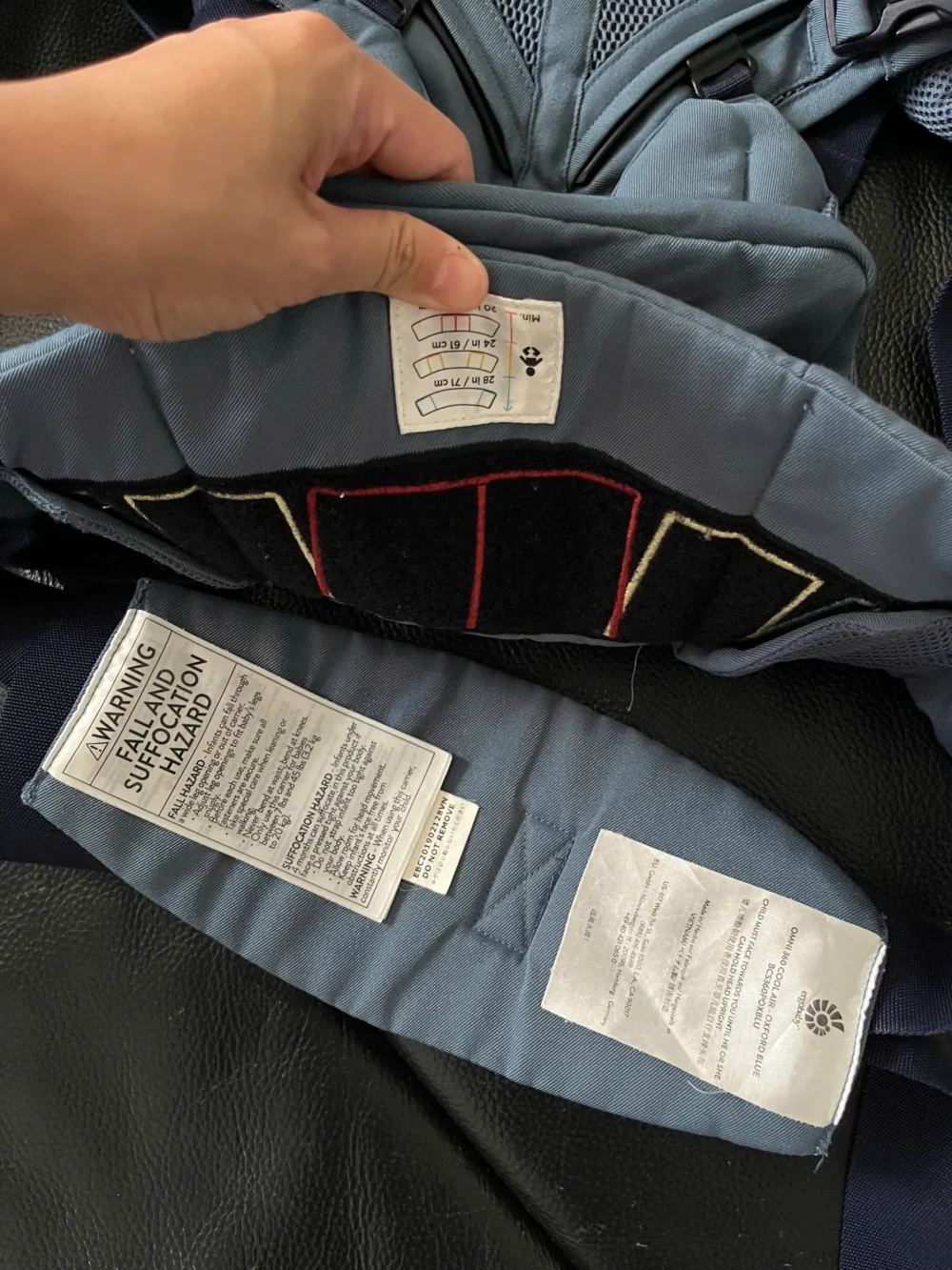 Địu Ergobaby Omni 360 cool air màu xanh - Ảnh 11