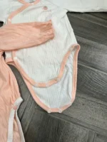 Set 2 bộ đồ bodysuit dài tay bé gái nous - Image 5